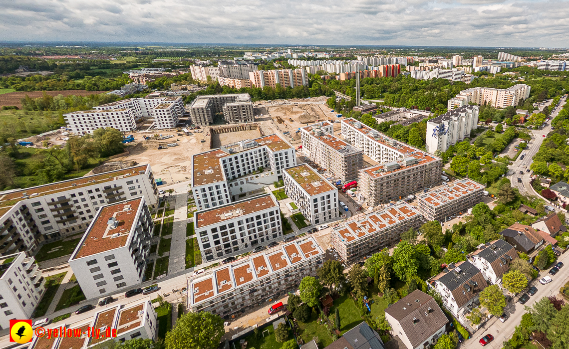 17.05.2023 - Baustelle Alexisquartier und Pandion Verde in Neuperlach